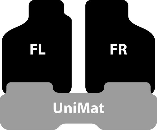 2 Front & 1 Uni-Rear Mats