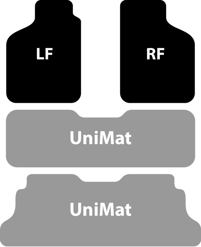1st, 2nd, & 3rd Row Mats (No Cargo)
