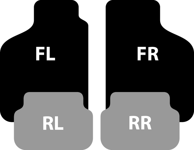 2 Front & 2 Rear Mats