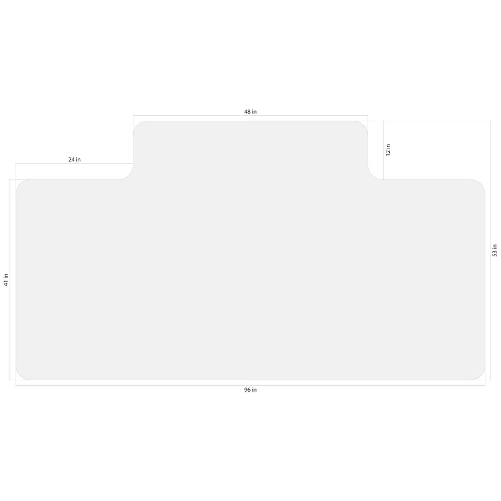 Crystal 53 x 96 Inches With Lip