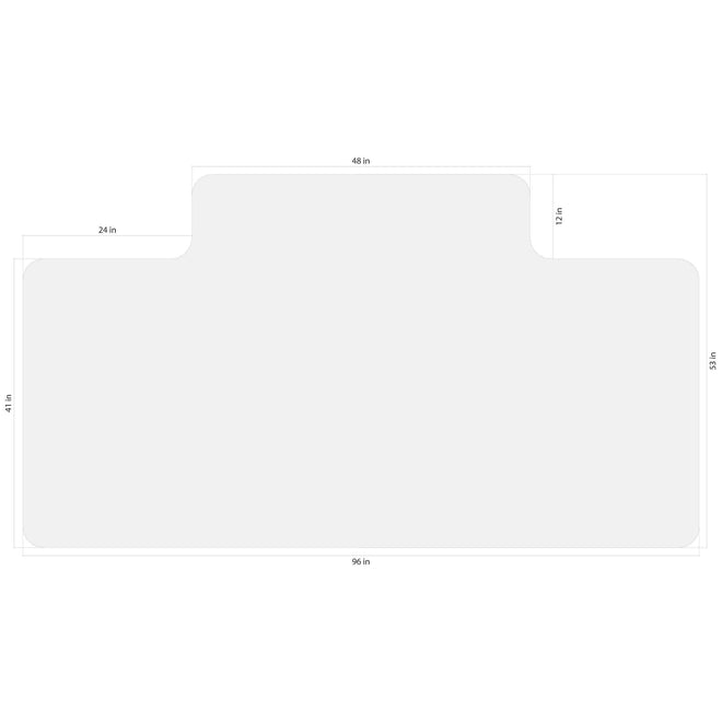 Crystal 53 x 96 Inches With Lip