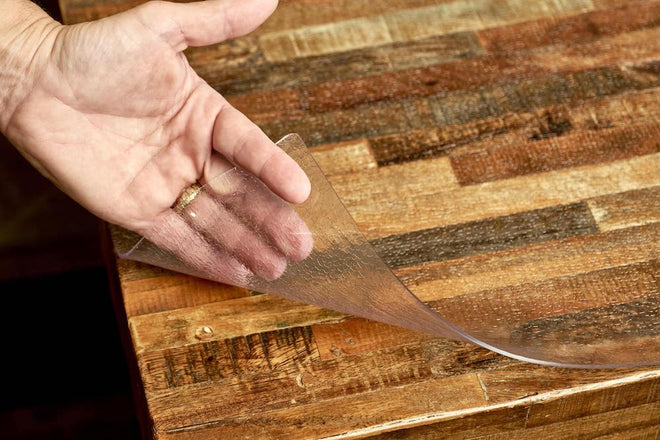 Clear clearance table protector