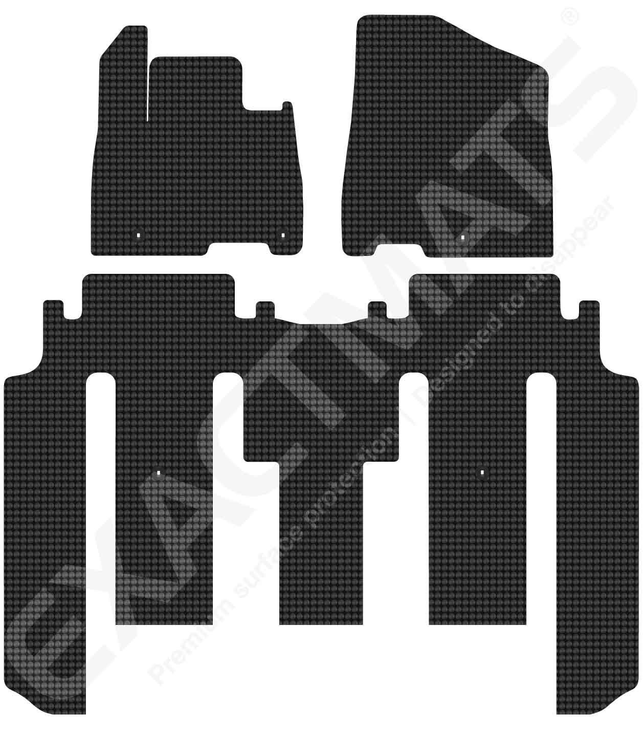 Exactmats X-Edition, USA Made, Premium All Weather Black Floor