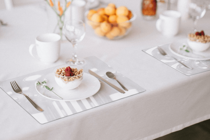 Crystal Placemat on Dining Table SHOW